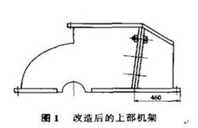 改造后的上部机架