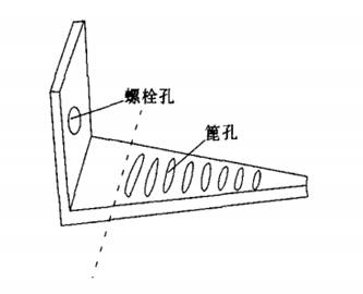 细碎机中部的衬板