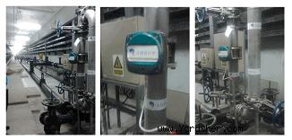 在初沉池排出口安装的TS FT150 Metso TS传感器。